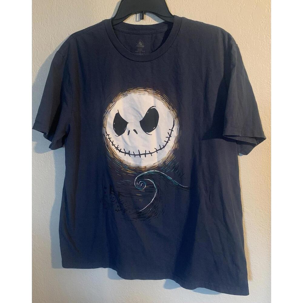 Nightmare Before Christmas Jack Skellington Blue T-Shirt Sz XL Disney